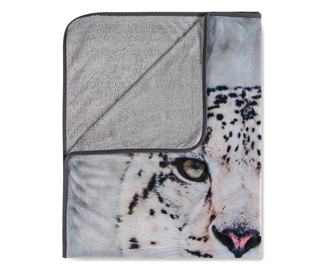 Κουβέρτα Snow Leopard Grey 130x160 cm