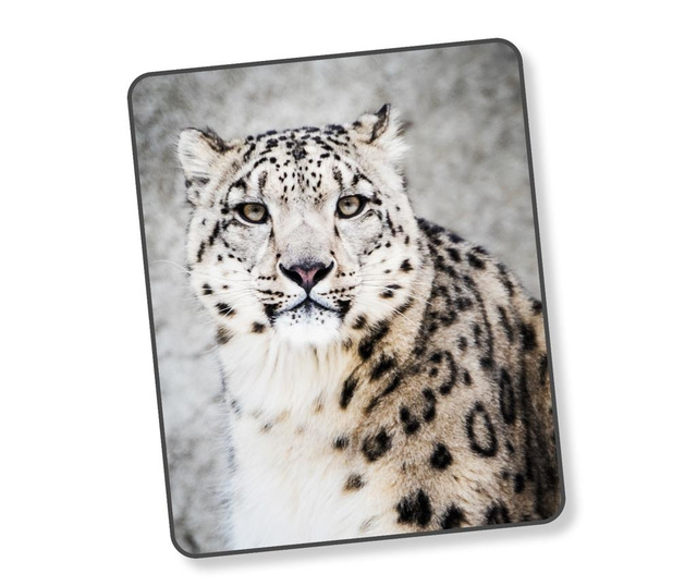 Κουβέρτα Snow Leopard Grey 130x160 cm