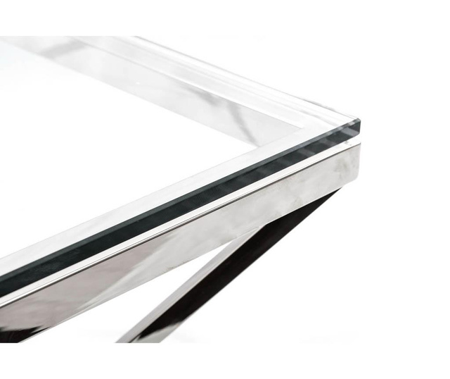 Shiny Geometric Silver Dohányzóasztal