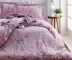 Lenjerie de pat King Ranforce Türkiz, Chicory Pink, bumbac ranforce, 200x220