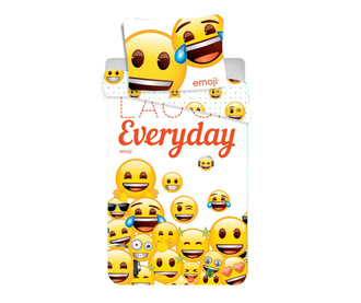 Posteljnina Single Emoji Laugh Everyday 140x200