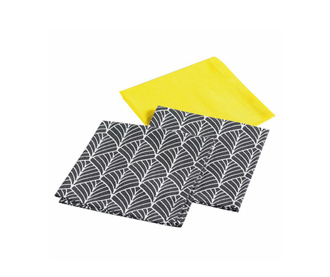 Set 3 namiznih prtičkov Modern Style Yellow 40x40 cm