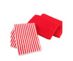 Zestaw 3 ręczników kuchennych Cuistot Red 40x40 cm