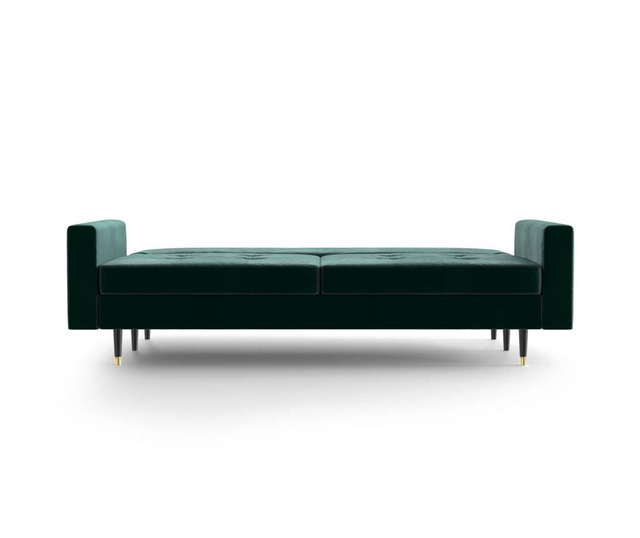 Mendini Bottle Green Kihúzható háromszemélyes kanapé