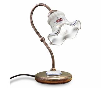 Stolna lampa Chieti Bronze And White