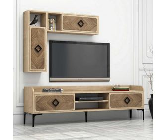 Set TV komoda in enota s policami Samba Oak