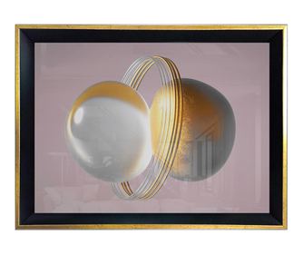 Slika White And Gold Ball 45x65 cm