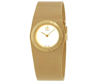 Дамски ръчен часовник Calvin Klein Women's White and Gold