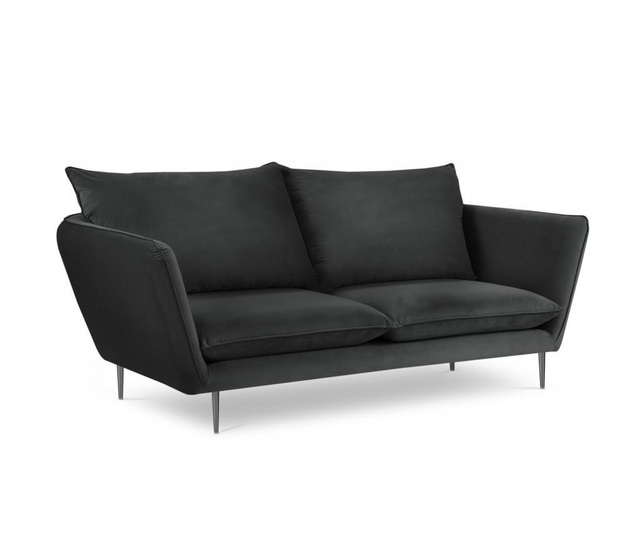 Canapea cu 3 locuri Mazzini Sofas, Acacia Dark Grey, gri inchis, 212x95x96 cm