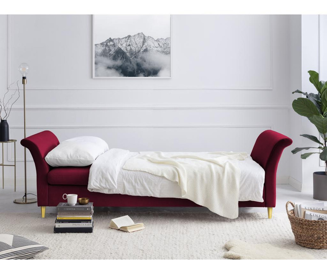 Tulipe Red Kihúzható háromszemélyes kanapé