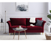 Tulipe Red Kihúzható háromszemélyes kanapé
