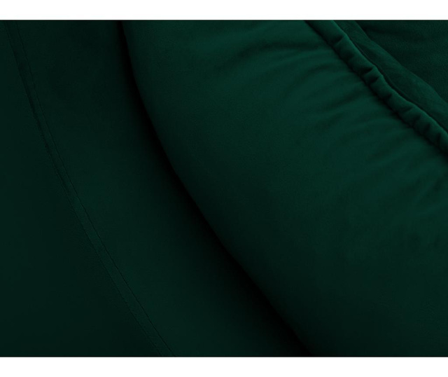 Разтегателен четириместен ъглов диван Lilas Bottle Green