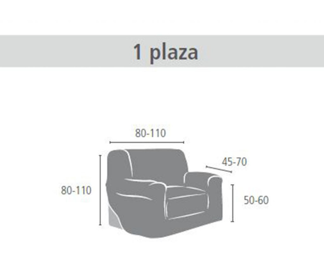 Iria  Brown Fotel huzat 80x45x50 cm