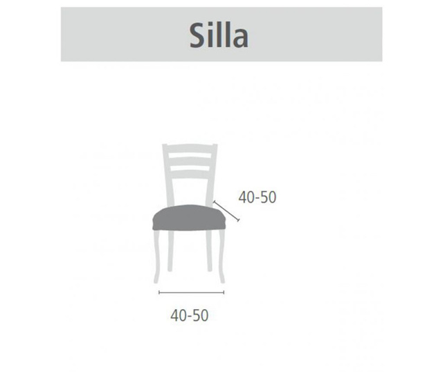 Potah na židli Iria  Ecru 40x40 cm