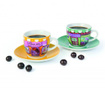 Set 6 cesti si 6 farfurioare pentru cafea Excelsa, Shop, portelan, 0.09