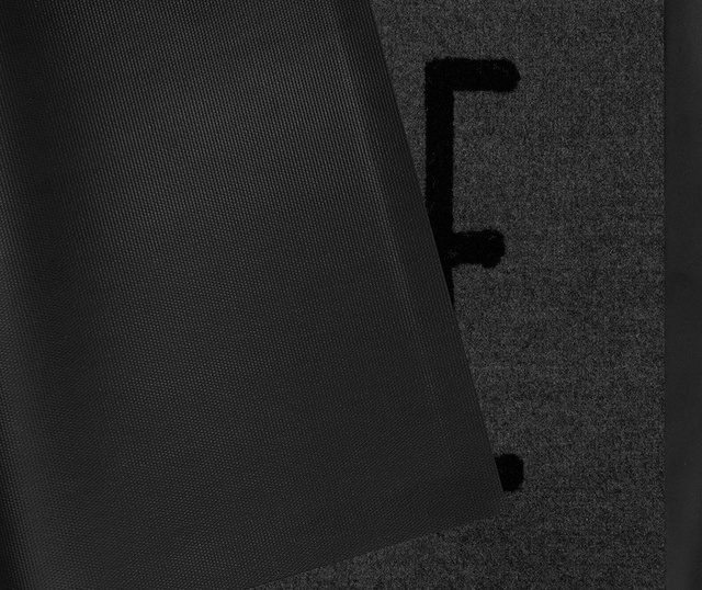 Covoras de intrare Hanse Home, Printy Mood Grey Anthracite, 45x75 cm, gri antracit