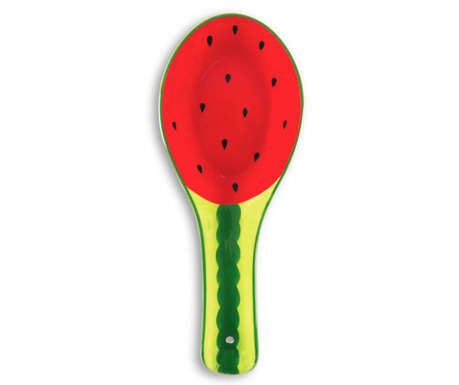 Suport pentru lingura Excelsa, Watermelon, ceramica, 26x10x3 cm
