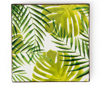 Suport pentru vase fierbinti Excelsa, Foliage, ceramica, 1x15x15 cm