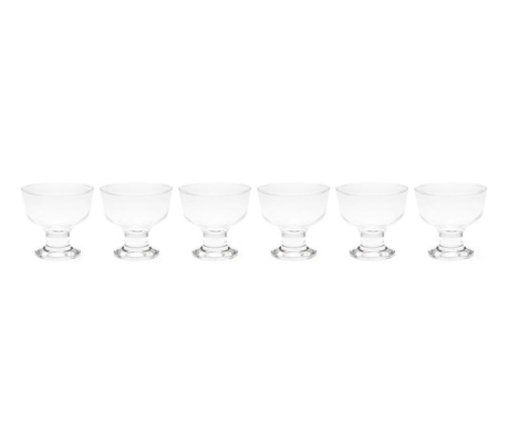 Set 6 cupe pentru inghetata Excelsa, Malibu, sticla