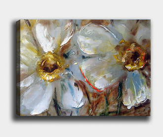 Tablou Tablo Center, Flowers, canvas din bumbac, 50x70 cm