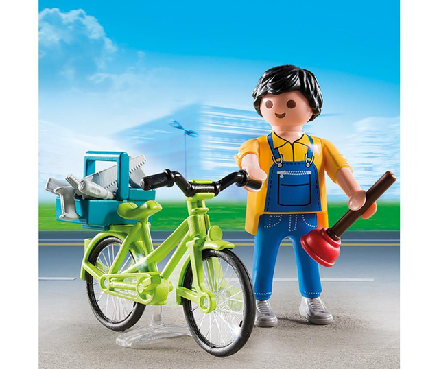 Vodoinstalater s igračkom za bicikle Summer