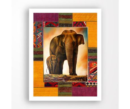 Slika Elephant 24x29 cm