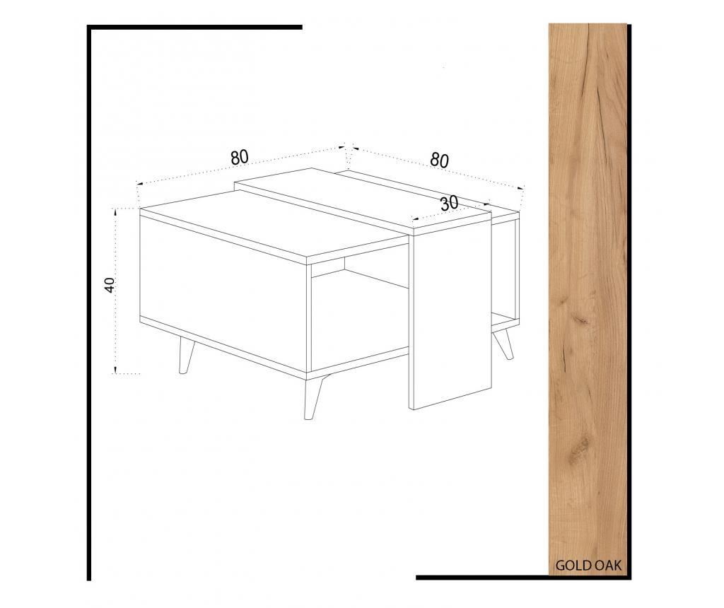 Masă de cafea Dowel - 4