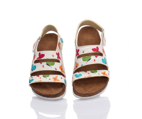Dámske sandále Colored Butterflies 38