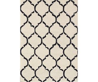Covor Bakero, Chain Black, 122x183 cm, negru