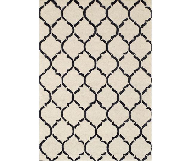 Covor Bakero, Chain Black, 122x183 cm, negru