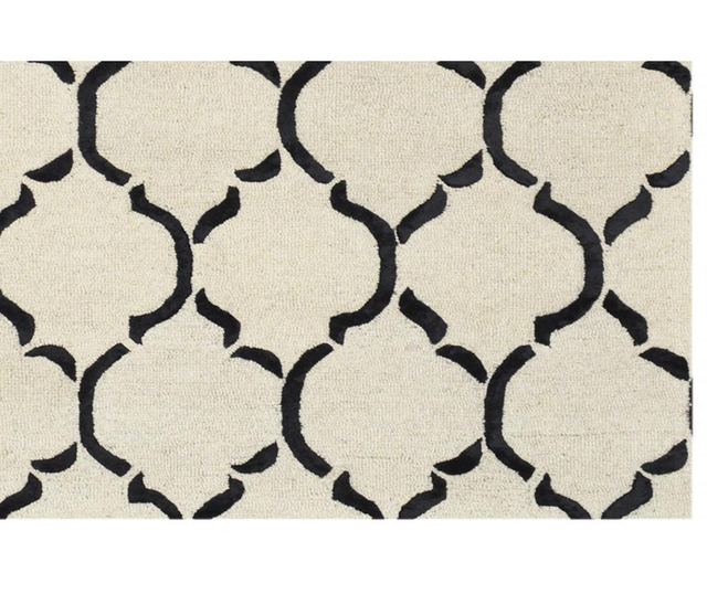 Covor Bakero, Chain Black, 122x183 cm, negru