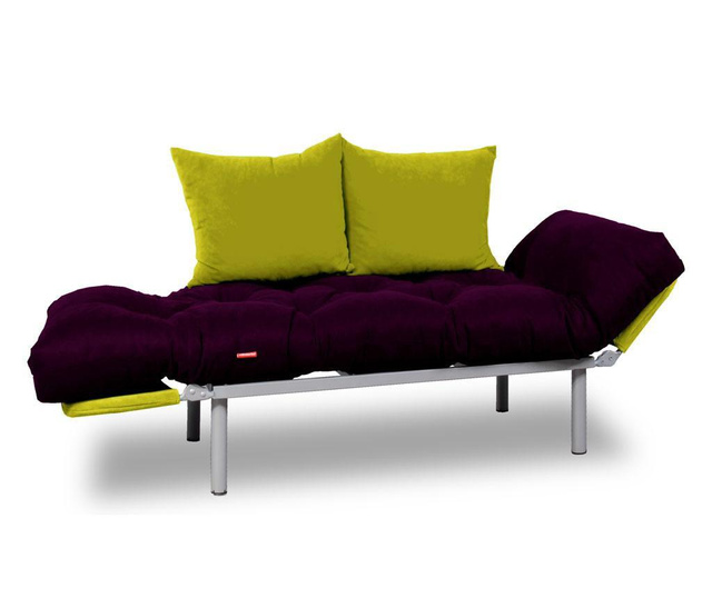 Sofa extensibila Sera Tekstil, Relax Plum Green, mov/verde