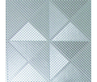 Tapeta Geo Diamond Foil Silver 53x1005 cm
