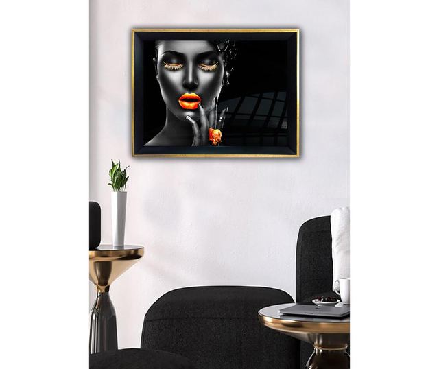 Slika Red Lip Women 35x45 cm