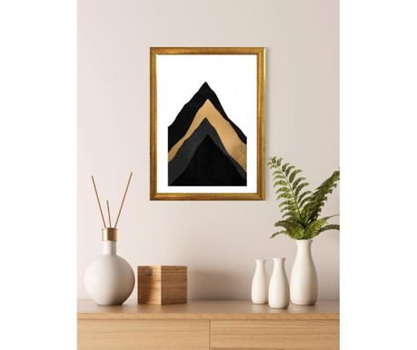 Obraz Golden Mountain 23x33 cm