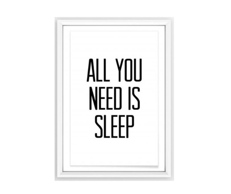 Tablou All You Need Is Sleep 23.5x33.5 cm