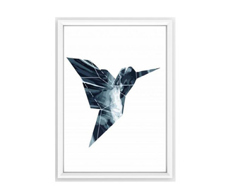 Slika Blue Origami Bird 23x33 cm