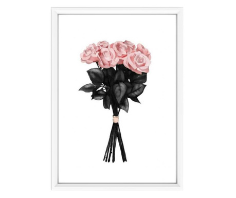 Slika Pink Roses White 23x33 cm