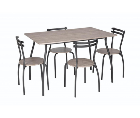 Vega Grey Kültéri asztal és 4 db szék