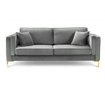 Canapea cu 3 locuri Milo Casa, Giuseppe Light Grey, gri deschis, 200x92x88 cm
