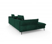 Coltar extensibil stanga Milo Casa, Valentina Bottle Green, verde, 250x176x92 cm