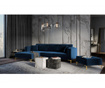 Puf Milo Casa, Giuseppe Royal Blue, albastru royal, 90x70x42 cm