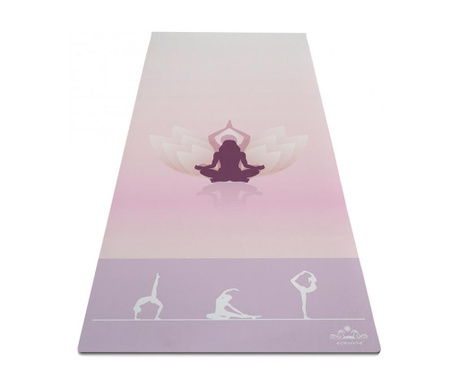 Prostirka za jogu Lotus Purple 65x185 cm