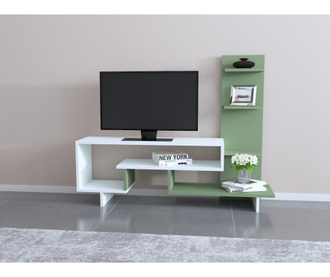 Comoda TV Oyo Concept, PAL, 133x30x105 cm, verde smarald