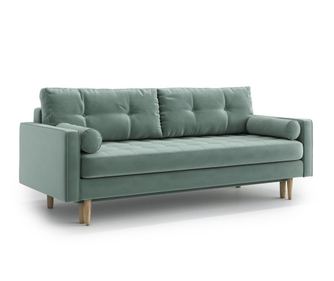 Разтегателно  триместно канапе Esme Light Green