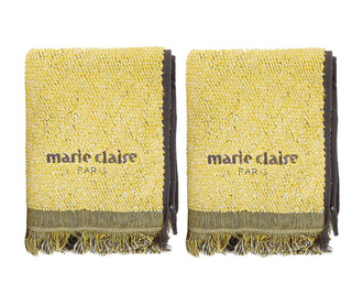 Комплект 2 кърпи за баня Marie Claire Colza Lemon 40x60 см