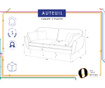 Auteuil Uni Háromszemélyes kanapé