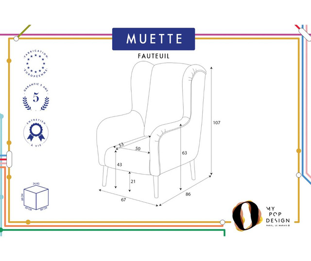Fotelj Muette