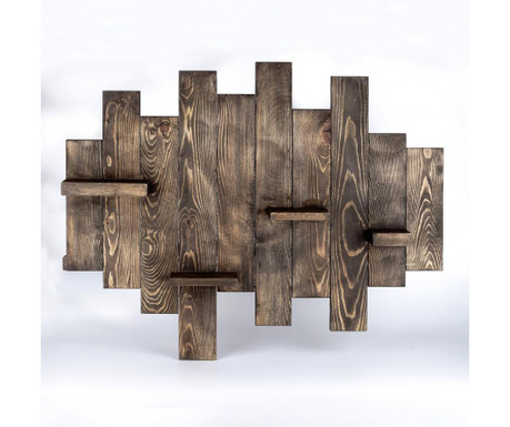 Raft de perete Evila Originals, lemn masiv, 85x10x67 cm