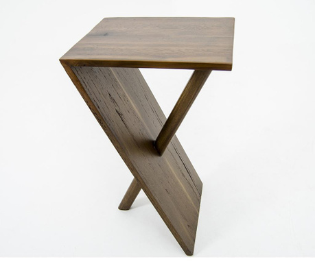 Masuta Massive Design, lemn de nuc, 50x50x76 cm